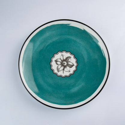 Christian Lacroix Maison - Herbariae - Dessert Plate - Peacock - D 22 cm