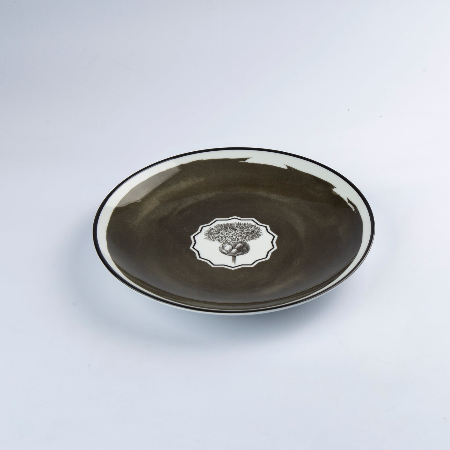 Christian Lacroix Maison - Herbariae - Dessert Plate - Black - D 22 cm