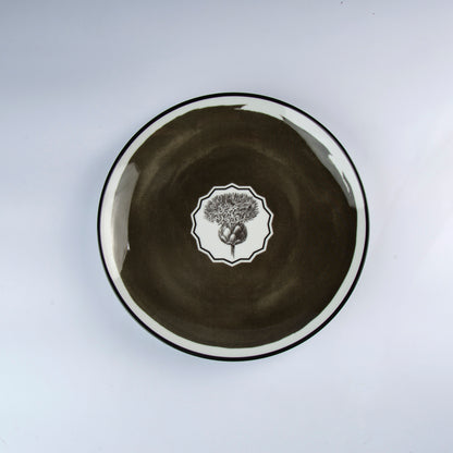 Christian Lacroix Maison - Herbariae - Dessert Plate - Black - D 22 cm