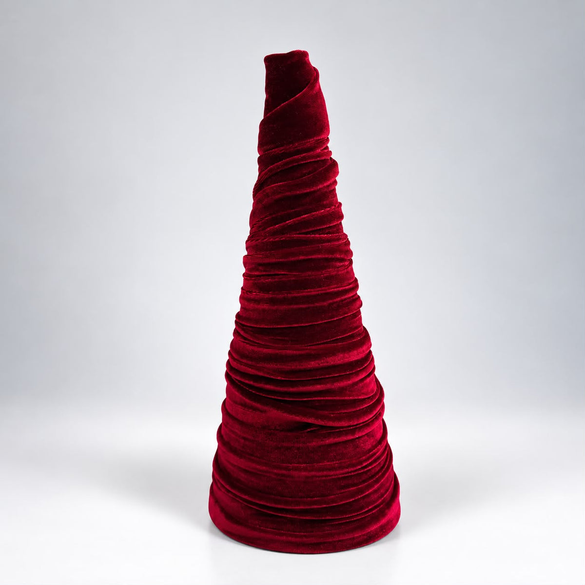 Velvet & Satin Handcrafted Christmas Trees -H 40 & 55cm